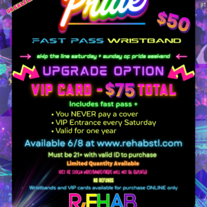 PRIDE Fast Pass Wristband